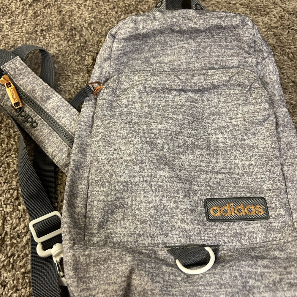 Small adidas backpack gray